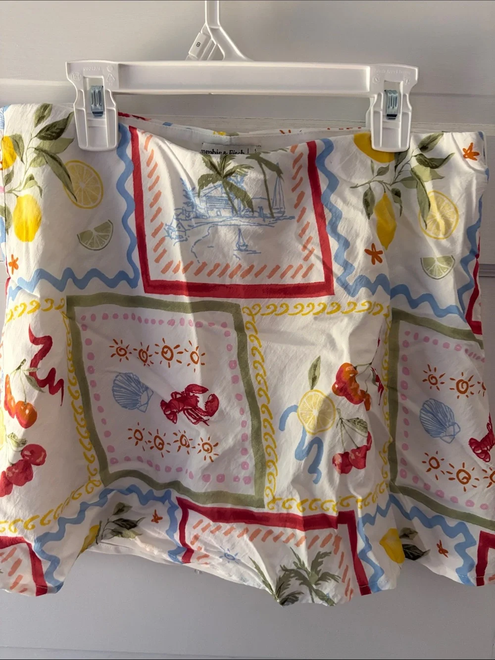 Printed Fruit & Seaside Mini Skort- Multi